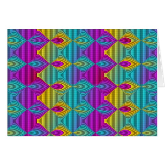 Pattern ARTs - stripes 3D coloured 22 Cards (Front Horizontal)