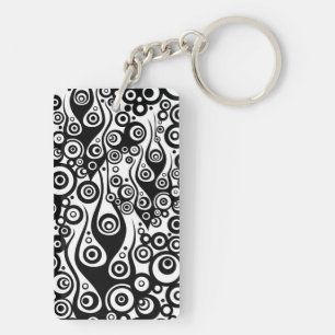 Pattern ARTs - Tattoo Circle Flames Keychain