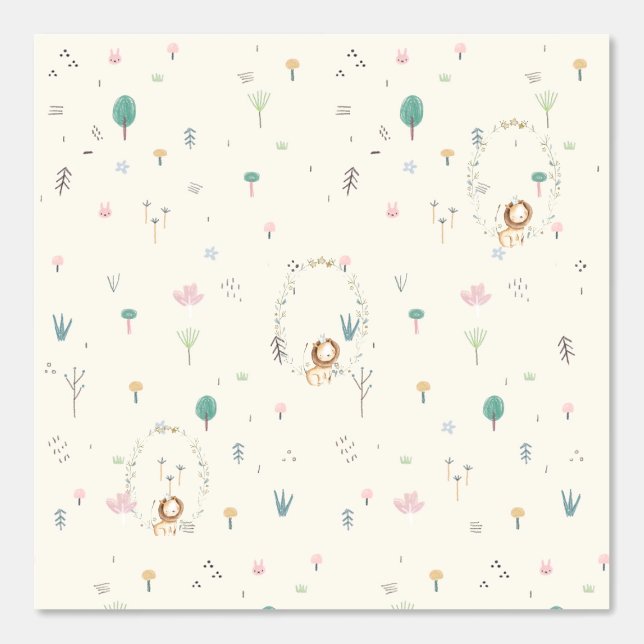 Pattern babyroom wallpaper  (Front)
