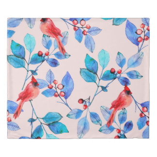 pattern background abstract red kaleidoscope desig duvet cover