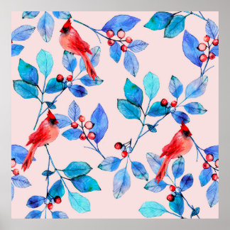 pattern background abstract red kaleidoscope desig poster