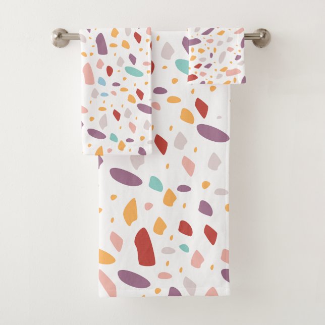 pattern bath towel set (Insitu)