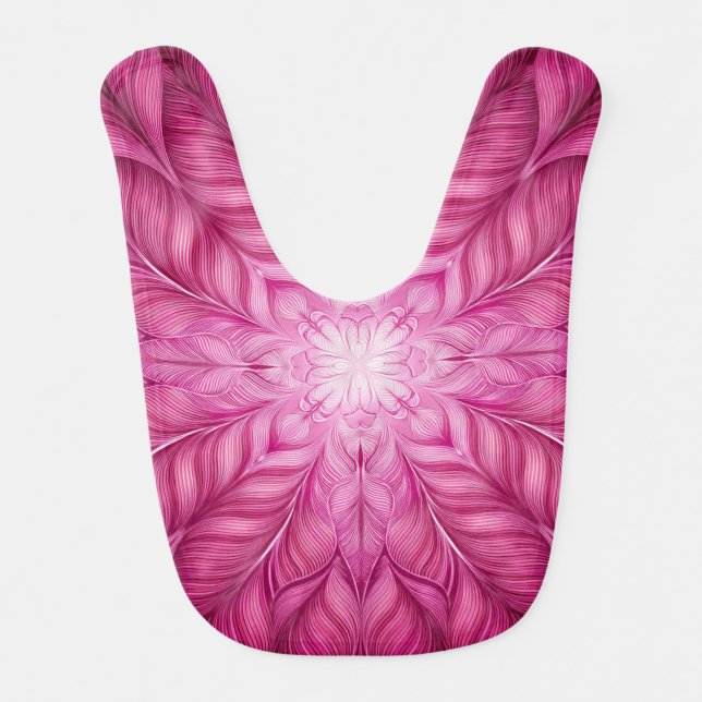 Pattern Batik Pink Baby Bib (Front)