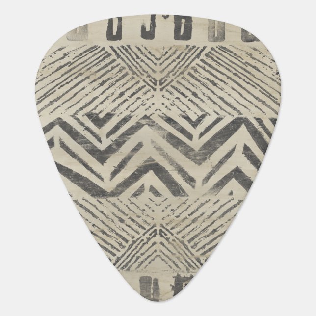 Pattern Bazaar - Geometric Shapes Guitar Pick (Front)