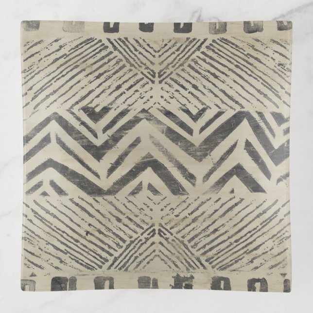 Pattern Bazaar - Geometric Shapes Trinket Tray (Front)