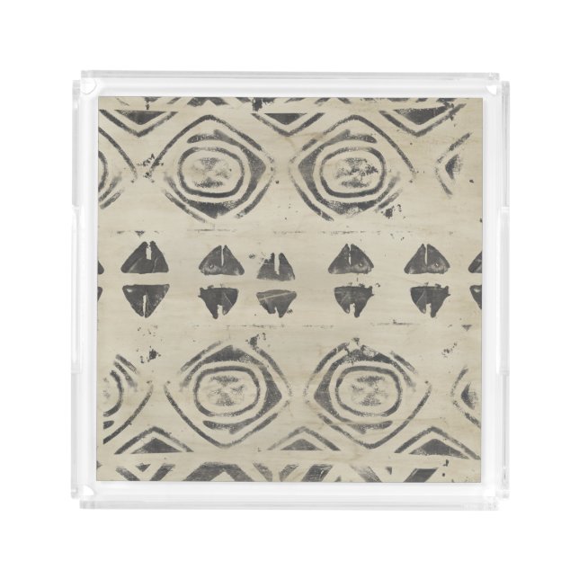 Pattern Bazaar - Rounded and Geometric Shapes Acrylic Tray (Front)