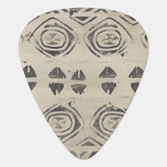 Pattern Bazaar - Rounded and Geometric Shapes Guitar Pick (Front)
