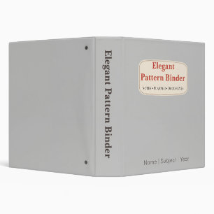 Pattern Binder Elegant Custom Planner Binder