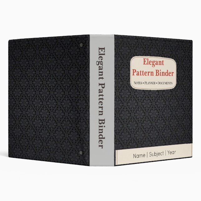 Pattern Binder Elegant Custom Planner Binder (Background)