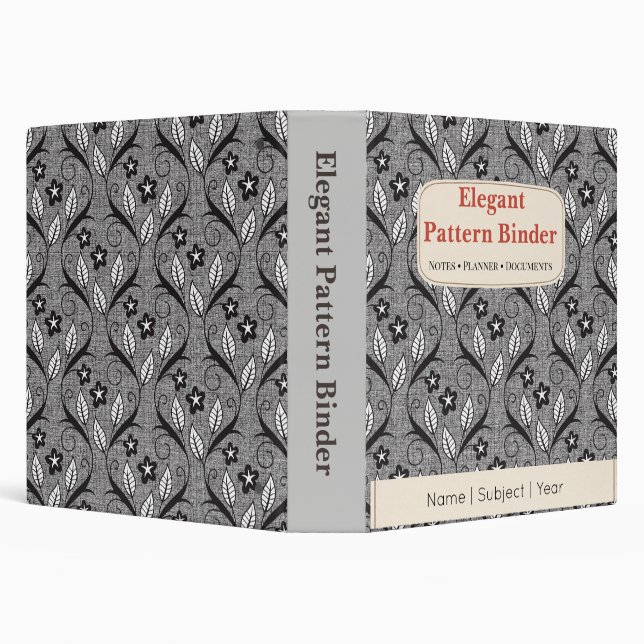 Pattern Binder Elegant Custom Planner Binder (Background)