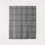 Pattern black and white tapestry