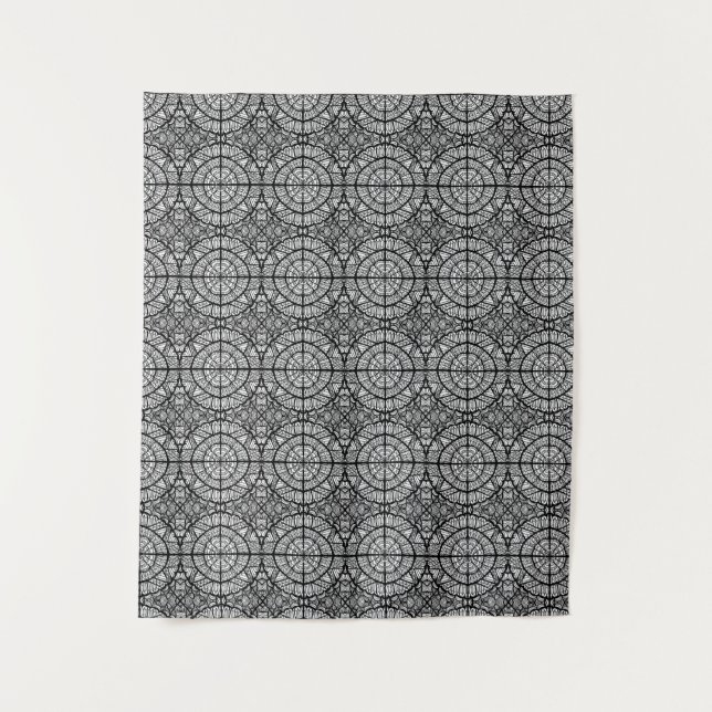 Pattern black and white tapestry (Front)