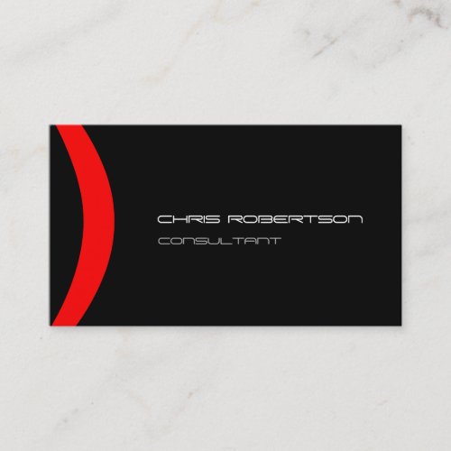 Pattern Black White Red Attractive Business Card