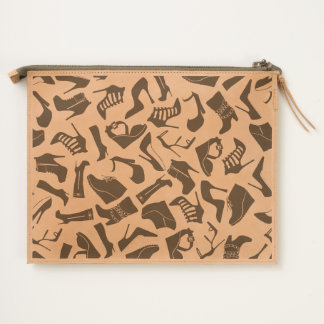 Pattern black Women's shoes Travel Pouch
