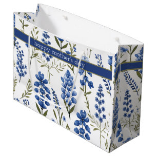Pattern Bluebonnets In Southern Spring Large Gift Bag