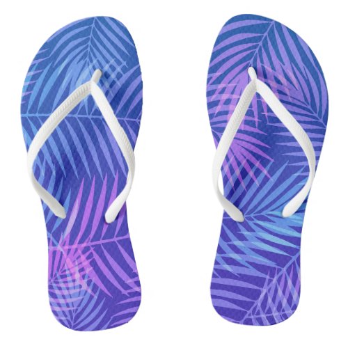 Pattern Branches Colorful Flip Flops