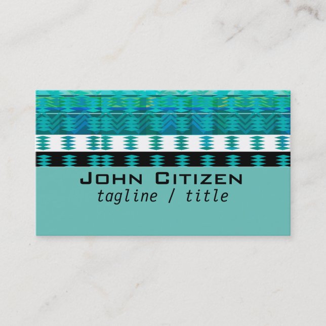 pattern business card double sided custom cards (Front)