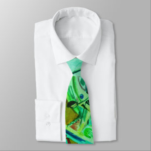 Pattern Business Modern Abstract Green Neck Tie