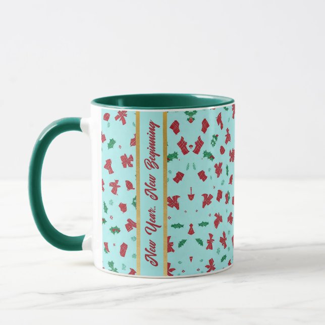 Pattern Christmas Decoration Coffee Mug (Left)