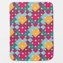 Pattern christmas  patchwork yellow purple magenta