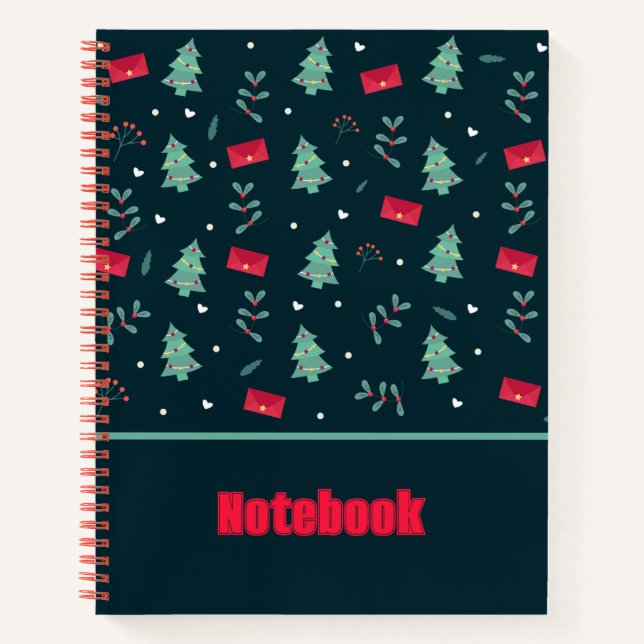 Pattern Christmas Tree Notebook (Front)