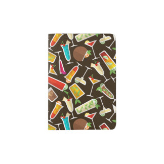 Pattern cocktail and long drink, cocktail bar passport holder
