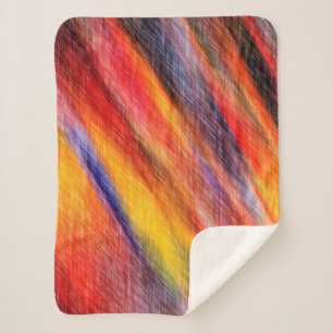 Pattern Color Sherpa Blanket