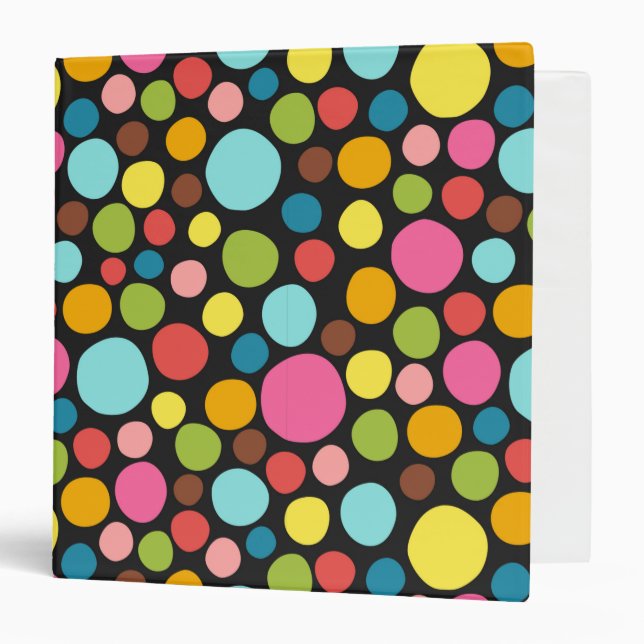 Pattern Colorful Inspiration Cute   3 Ring Binder (Front/Inside)