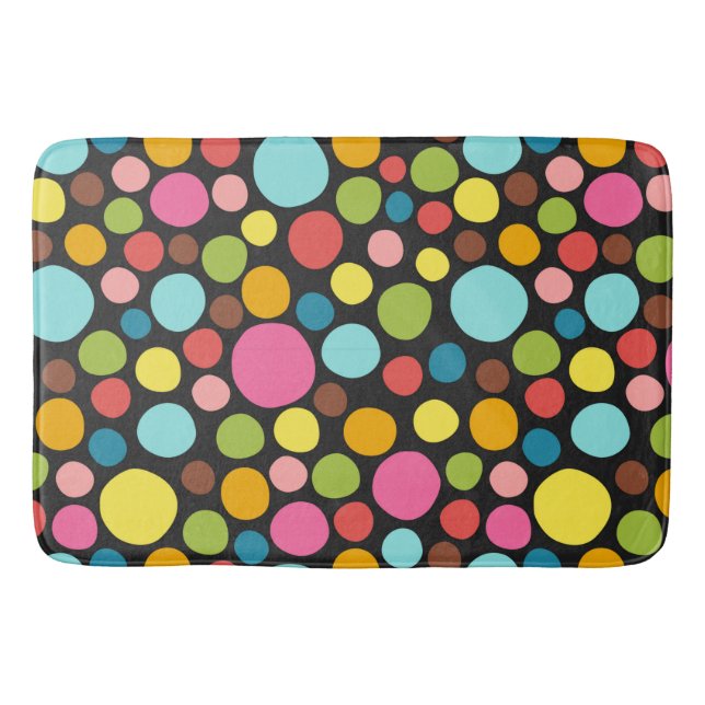 Pattern Colorful Inspiration Cute   Bath Mat (Front)