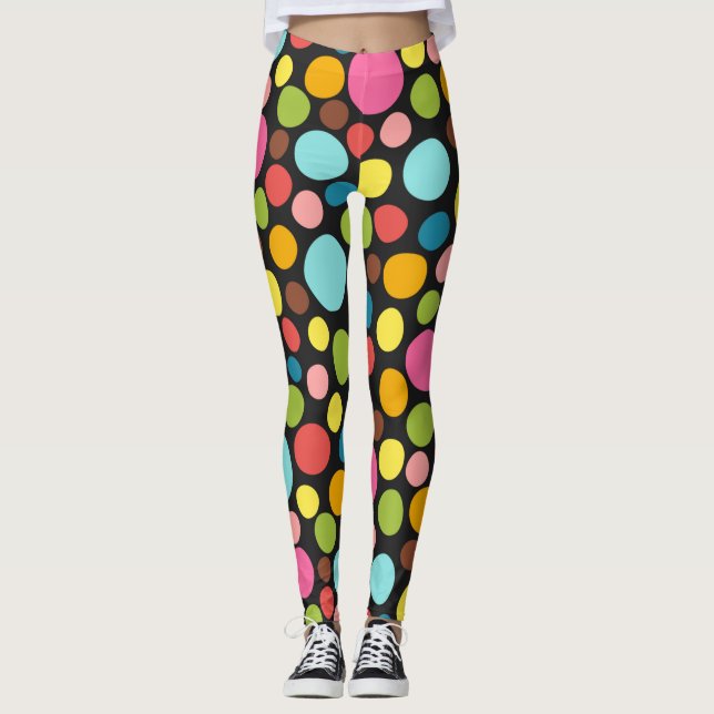 Pattern Colorful Inspiration Cute  Leggings (Front)