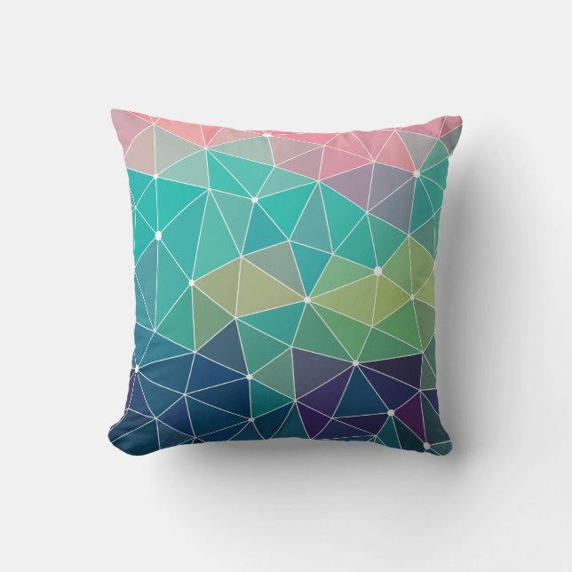 Pattern Colorful Inspiration Retro Cute Throw Pillow (Front)