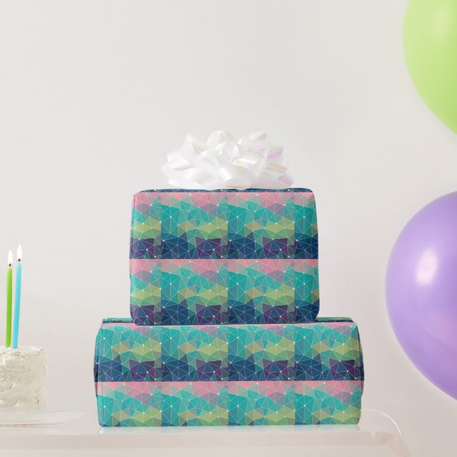 Pattern Colorful Inspiration Retro Cute  Wrapping Paper (Party Gifts)