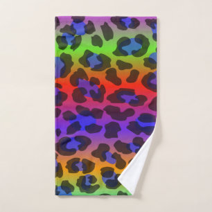 Pattern Colorful Inspiration Retro Tiger Hand Towel