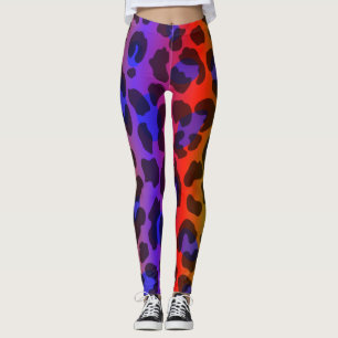 Pattern Colorful Inspiration Retro Tiger  Leggings