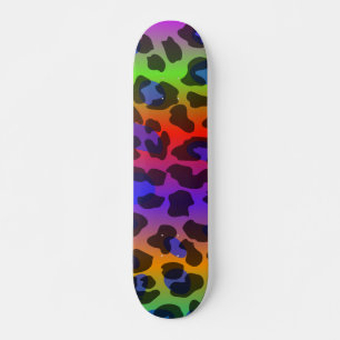 Pattern Colorful Inspiration Retro Tiger   Skateboard