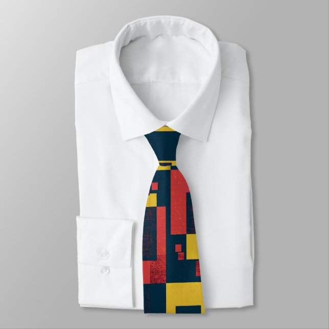 Pattern Colorful Neck Tie (Tied)