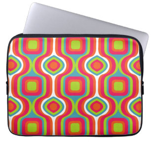 Pattern Colorfull Stylish Geometric Vintage Cute Laptop Sleeve