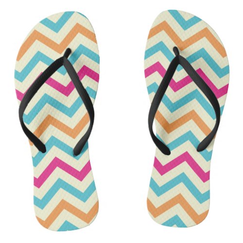 Pattern Colorfull Stylish Geometric Vintage   Flip Flops