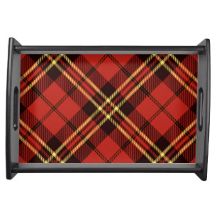 Pattern Colorfull Stylish Scottish Vintage  Serving Tray