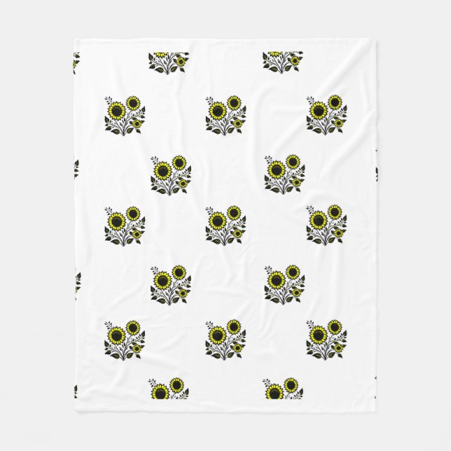 Pattern Design Fleece Blanket (Front)