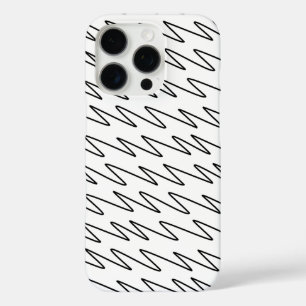Pattern Design in Black and White iPhone 16 Pro Case