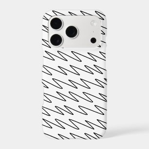 Pattern Design in Black and White iPhone 17 Pro Case