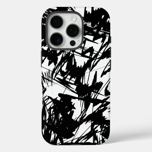 Pattern Design in Black and White Case-Mate iPhone Case (Back)