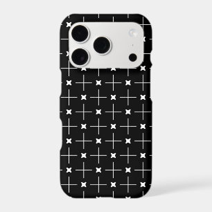Pattern Design in Black and White iPhone 17 Pro Case