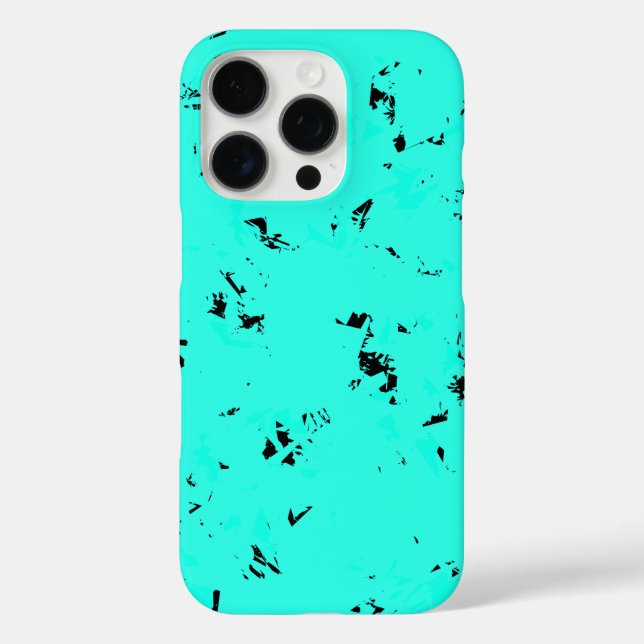 Pattern Design in Mint and Black Case-Mate iPhone Case (Back)