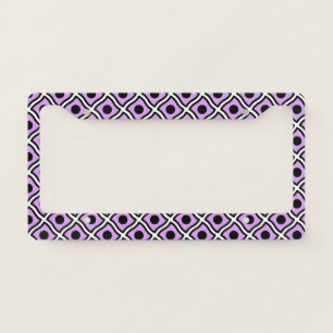 pattern design license plate frame