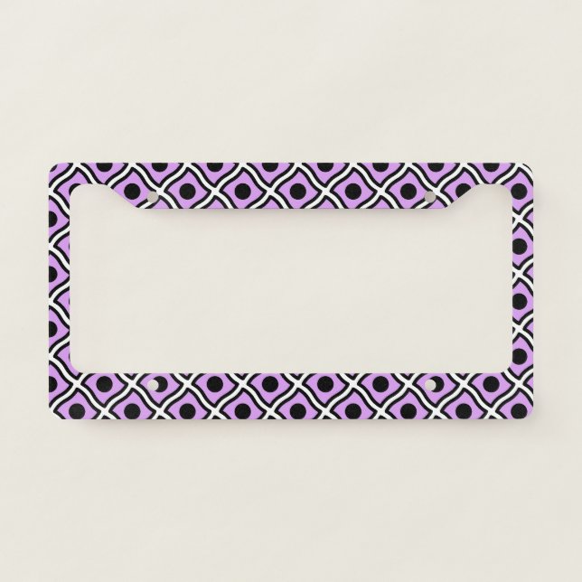 pattern design license plate frame (Front)