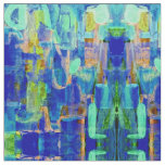 PATTERN DESIGNER SPATIAL DROPS IN BLUE FABRIC