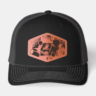 Pattern Designs Leather Patch Hat