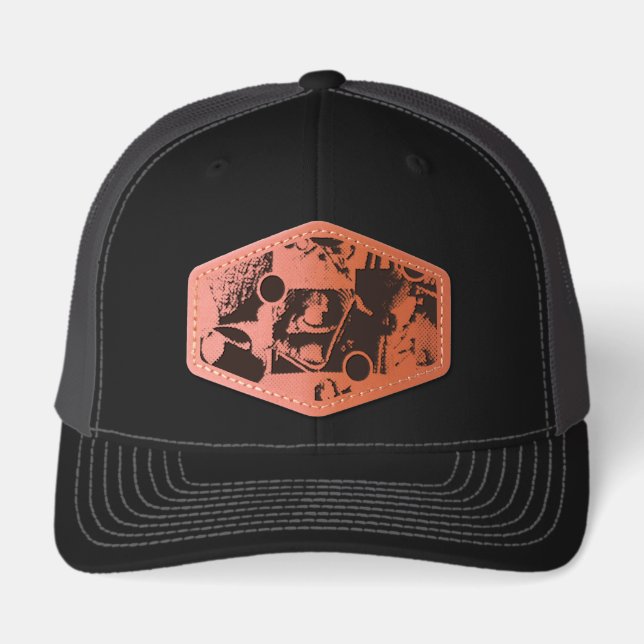 Pattern Designs Leather Patch Hat (Front)